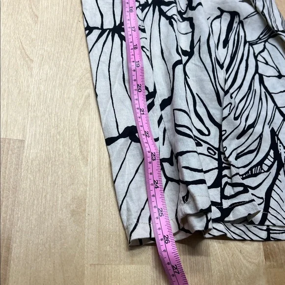 Rachel Zoe Black and White Leaf Print Wide-Leg pants, super fresh and comfy - Picture 11 of 11